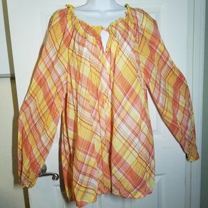 3x (26/28) Lane Bryant Peasant Blouse